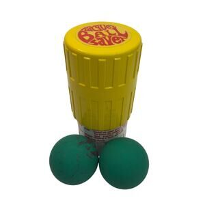 Vintage Gexco Racquet Ball Saver Pressurized Canister With 2 Racquetballs